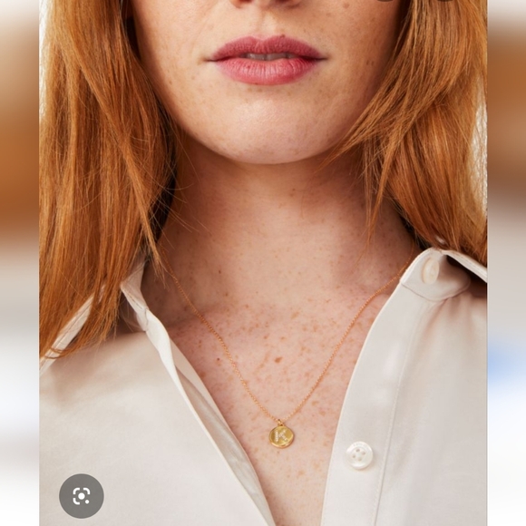 NWOT Kate Spade 12K Gold Plated Initial Mini Pendant Necklace- N - Picture 6 of 6